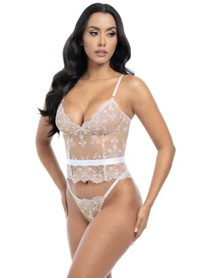 BAROQUE BLOSSOMS 2PC SET WHITE