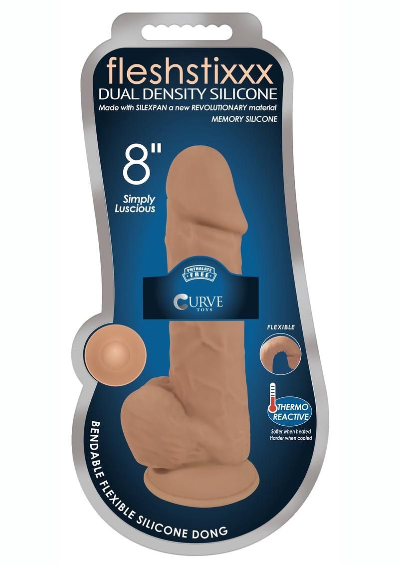 FLESHSTIXXX 8IN W/BALLS, Color: LATTE