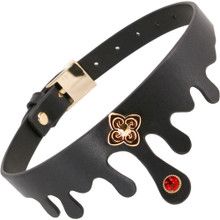 FETISH FASHION ELVIRA COLLAR BLK/GOLD