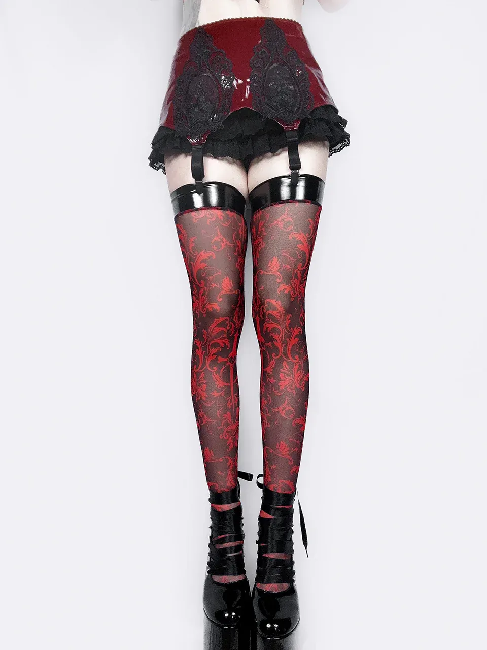 BLOODLUST THIGH HIGHS, Size: XSMALL