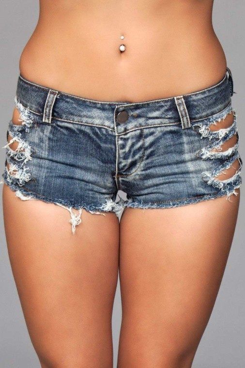 SIDE CUT OUT SHORTS, Size: SMALL