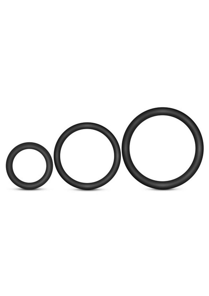 PERFORMANCE VS4 3PK RING SET, Color: BLACK