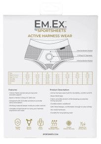 SPORTSHEETS EM EX FIT FISHNET HARNESS