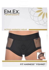 SPORTSHEETS EM EX FIT FISHNET HARNESS