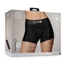 OUCH! SHOTS VIBE BOXER HARNESS, Color: BLACK, Size: XS/S