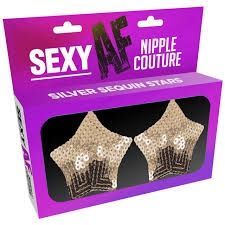 SEXY AF PASTIES, STYLE: SILVER STARS