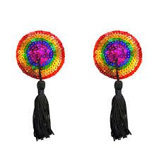 NEVA NUDE RAINBOW TWIRL PASTIES