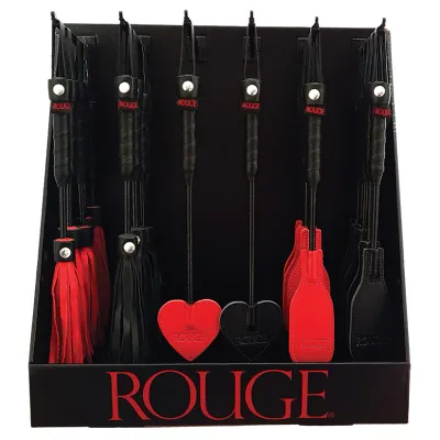 ROUGE LEATHER MINI PADDLE FLOGGER AST