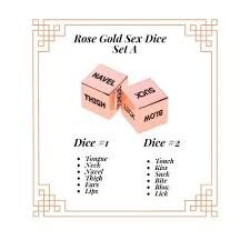 SEX DICE ROSE GOLD