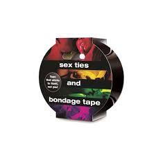 SEX TIES &amp; BONDAGE TAPE, Color: BLACK