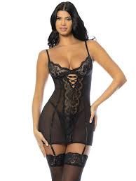 KEHLANI CHEMISE BLACK, Size: S/M
