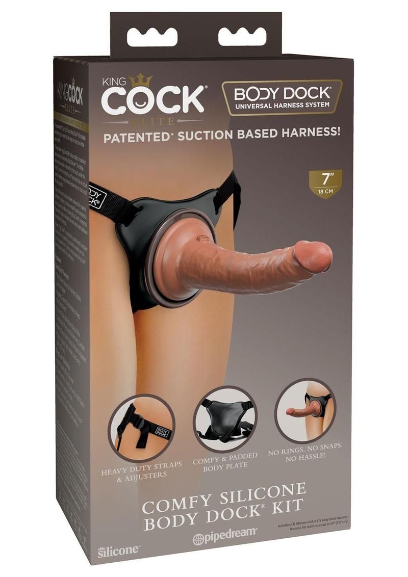 KING COCK ELITE COMFY SILICONE BODY DOCK KIT
