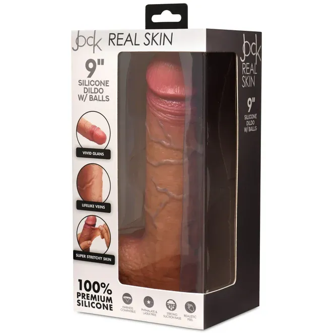 JOCK REAL SKIN 9" DILDO W/ BALLS