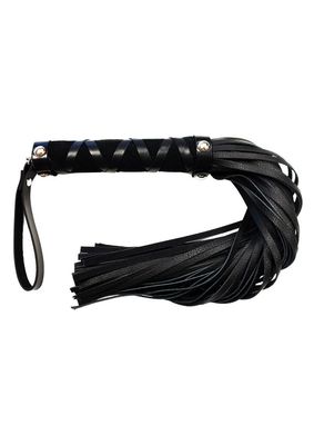 ROUGE SHORT FLOGGER W/ STUDS BLK