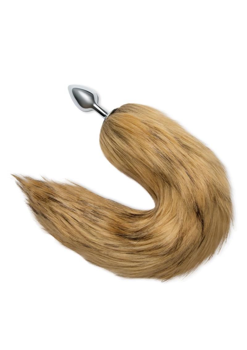 WHIPSMART PLUG WITH FOX TAIL, Color: BROWN