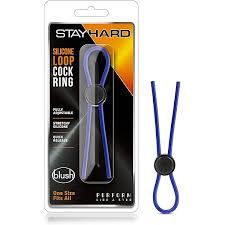 STAY HARD SILICONE LASSO, Color: BLUE