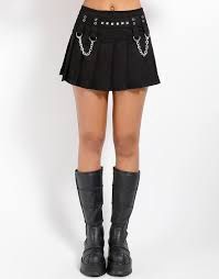 CHAIN SKIRT, Size: X-SMALL