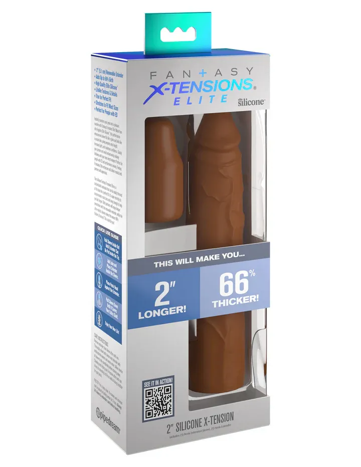 PD FANTASY XTENSIONS SILICONE 2" SLEEVE, Color: TAN