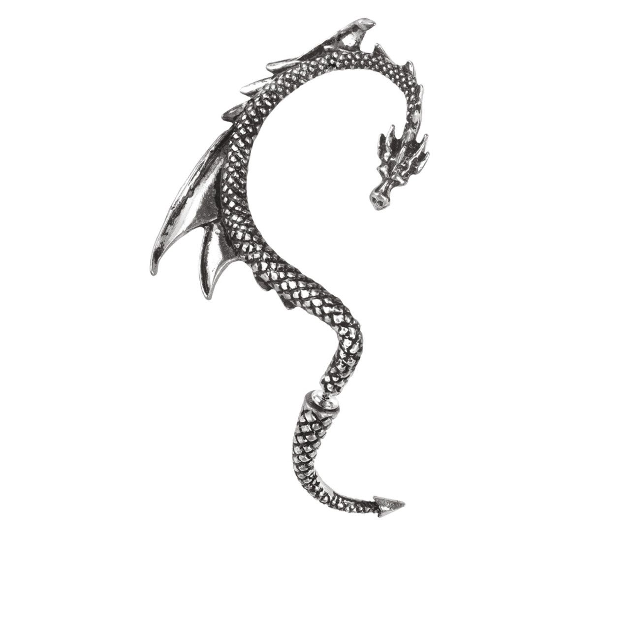 DRAGONS LURE EAR WRAP, Color: SILVER