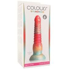 COLOURS STACKED 6" DILDO