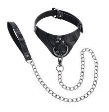 VELVET NOIR COLLAR &amp; LEASH