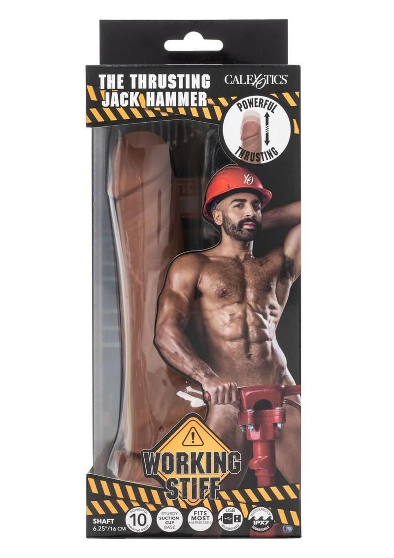WORKING STIFF THRUSTING JACKHAMMER