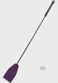 ROUGE LEATHER RIDING CROP, Color: BLACK