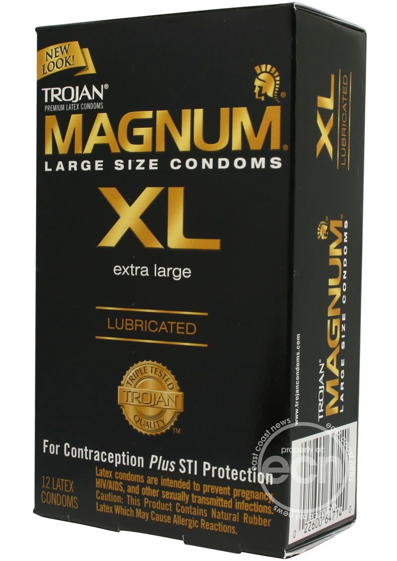 TROJAN MAGNUM XL 12 PK - Badd Kitty