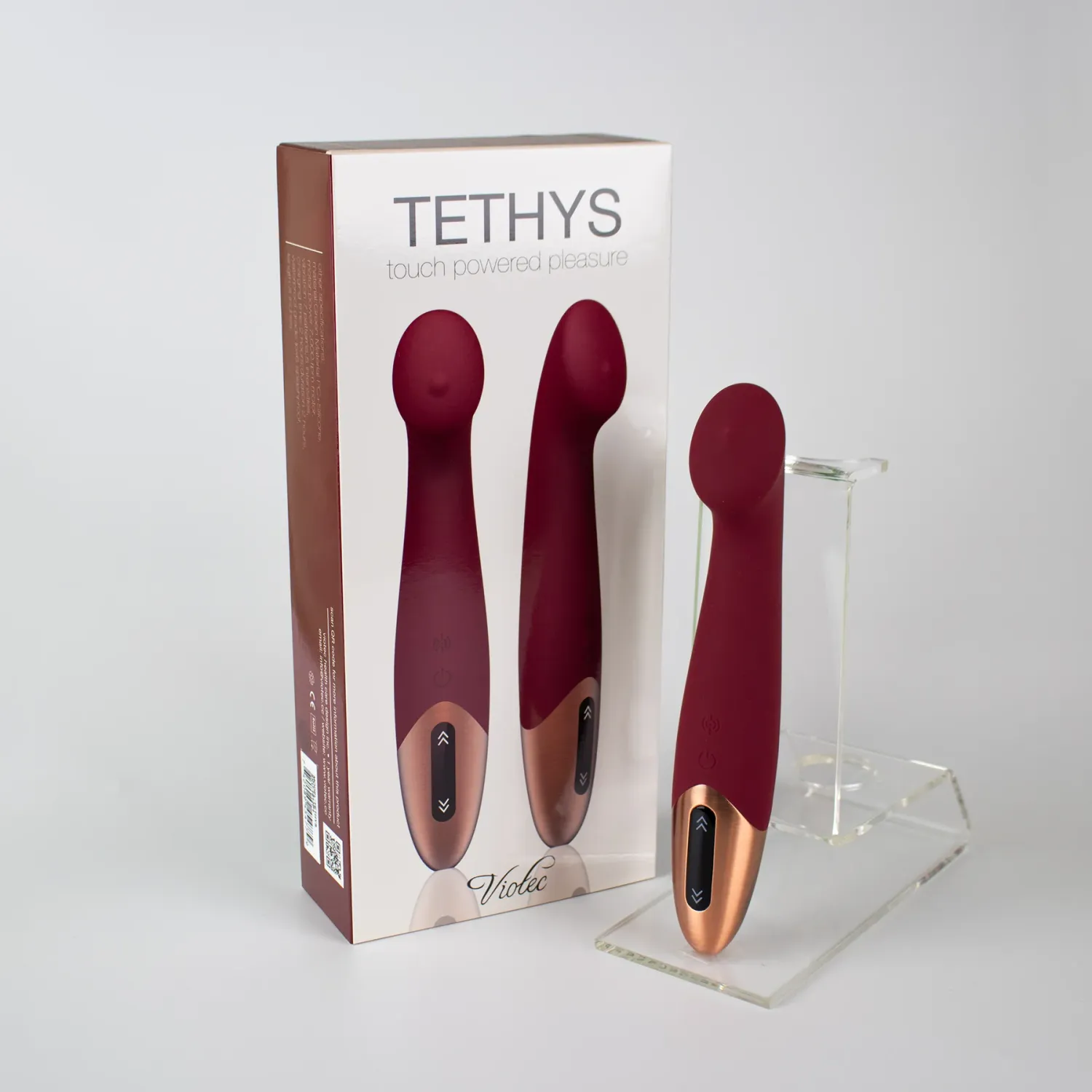 TETHYS TOUCH PANEL G SPOT VIBE, Color: WINE