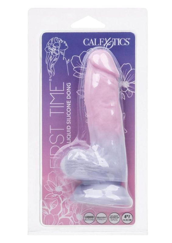 FIRST TIME LIQUID SILICONE DONG 5.75" - Badd Kitty