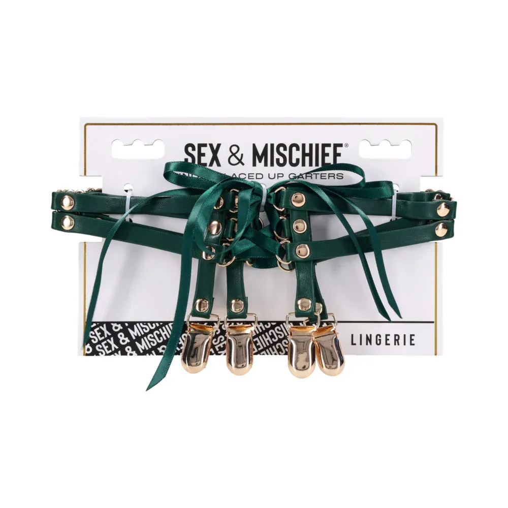 SS S&amp;M INDICA LACED UP GARTERS