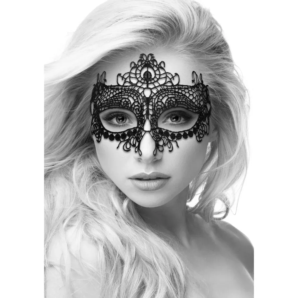 OUCH! B&amp;W QUEEN LACE MASK