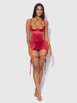 IRYNA SILKY MICRO &amp; ROPE CHEMISE