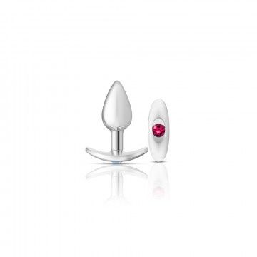CHEEKY CHARMS SILVER ANCHOR PLUG, Color: IRIDESCENT/PINK