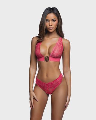 INFINITE LACE 2PC HALTER SET