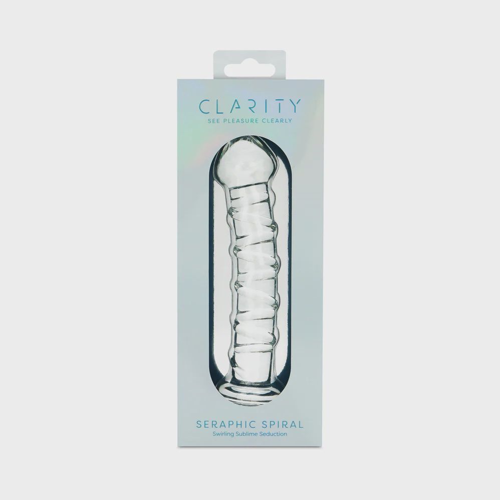 CLARITY SERAPHIC SPIRAL GLASS DILDO