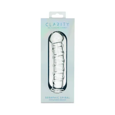 CLARITY SERAPHIC SPIRAL GLASS DILDO