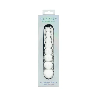 CLARITY ELYSIAN PEARLS GLASS DILDO