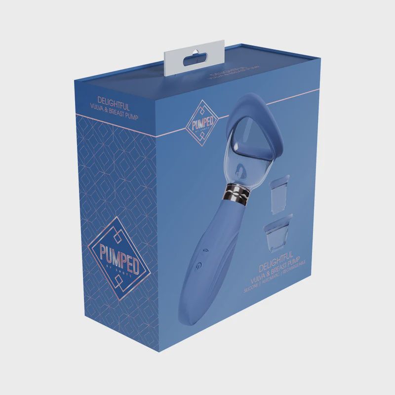 PUMPED DELIGHTFUL AUTO BREAST/VULVA, Color: BLUE