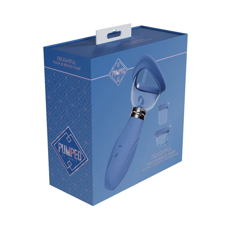 PUMPED DELIGHTFUL AUTO BREAST/VULVA, Color: BLUE