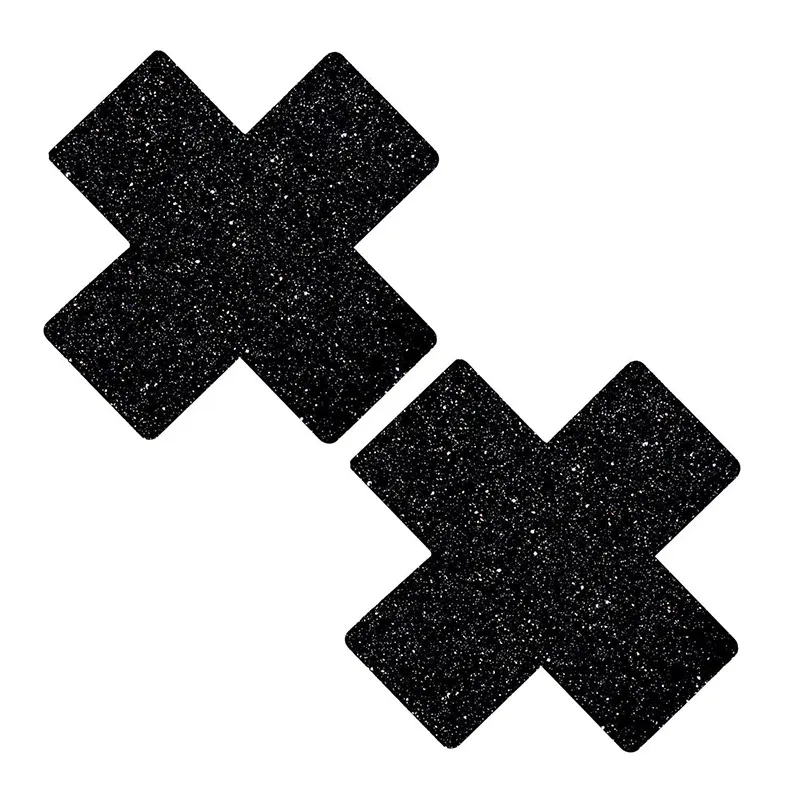 NEVA NUDE PASTY X FACTOR GLITTER BLK