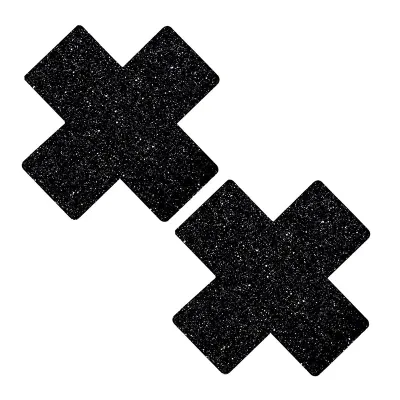 NEVA NUDE PASTY X FACTOR GLITTER BLK