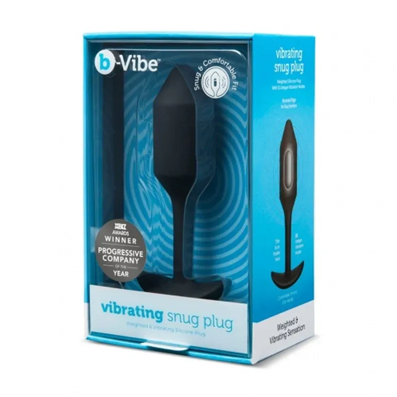 VIBRATING SNUG PLUG 2 BLACK