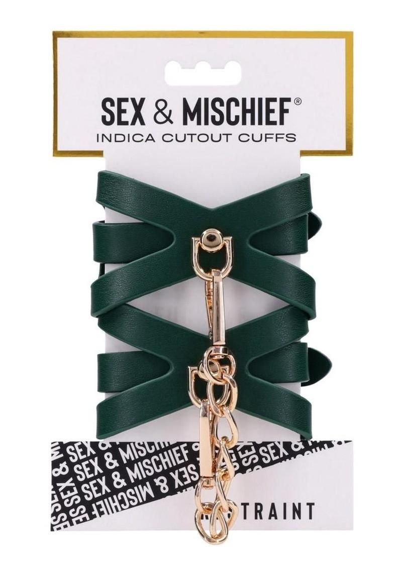 SS S&amp;M INDICA CUTOUT CUFFS