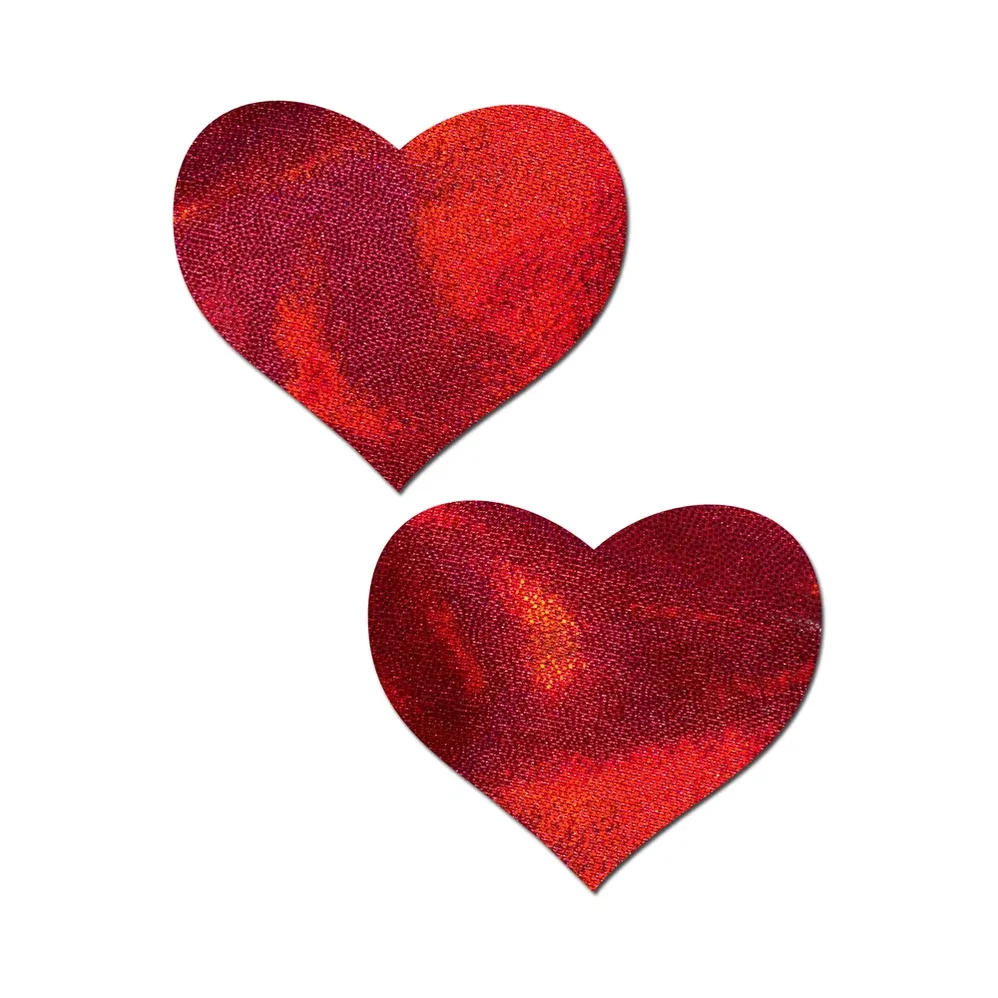 PASTEASE REUSABLE RED LIQUID HEARTS