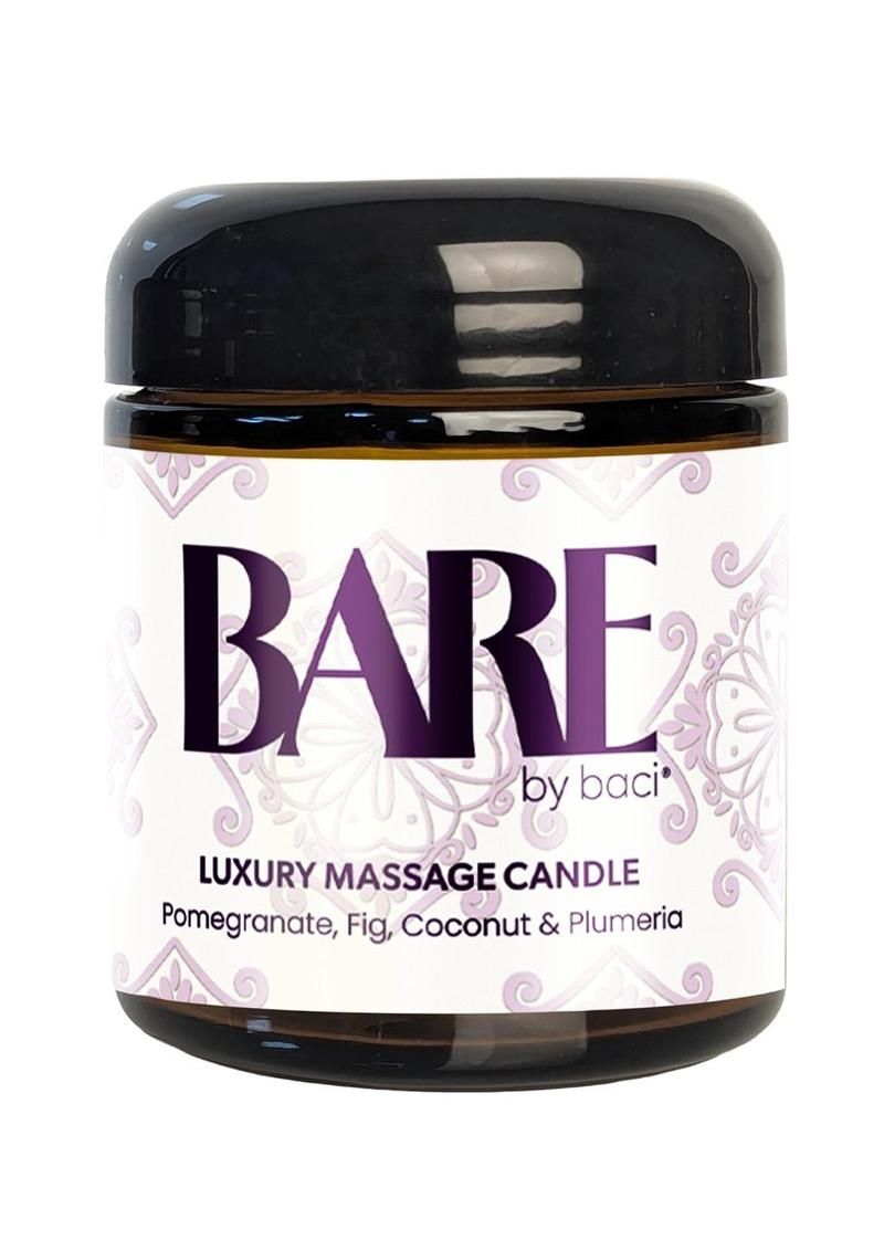 BACI BARE PHEROMONE MASSAGE CANDLE 4OZ, Fragrance: POMEGRANATE