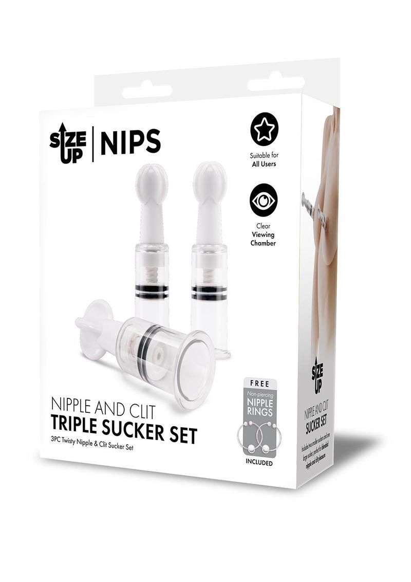 SIZE UP NIPPLE &amp; CLIT SUCKER SET