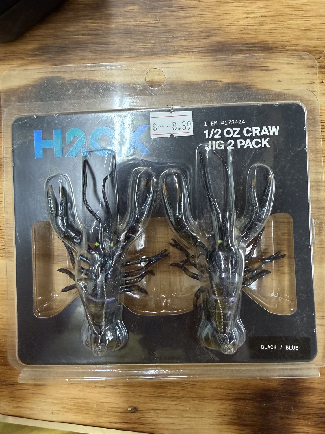 1/2 OZ CRAW JIGS BLACK/BLUE