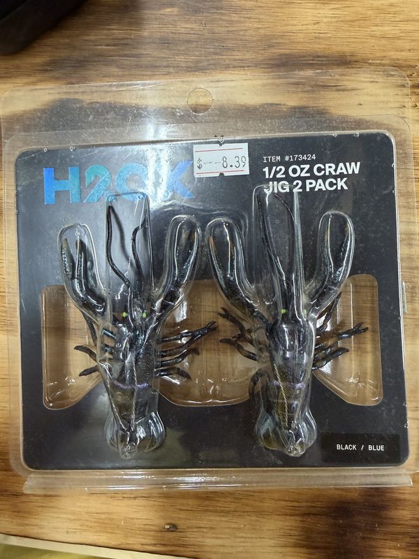 1/2 OZ CRAW JIGS BLACK/BLUE