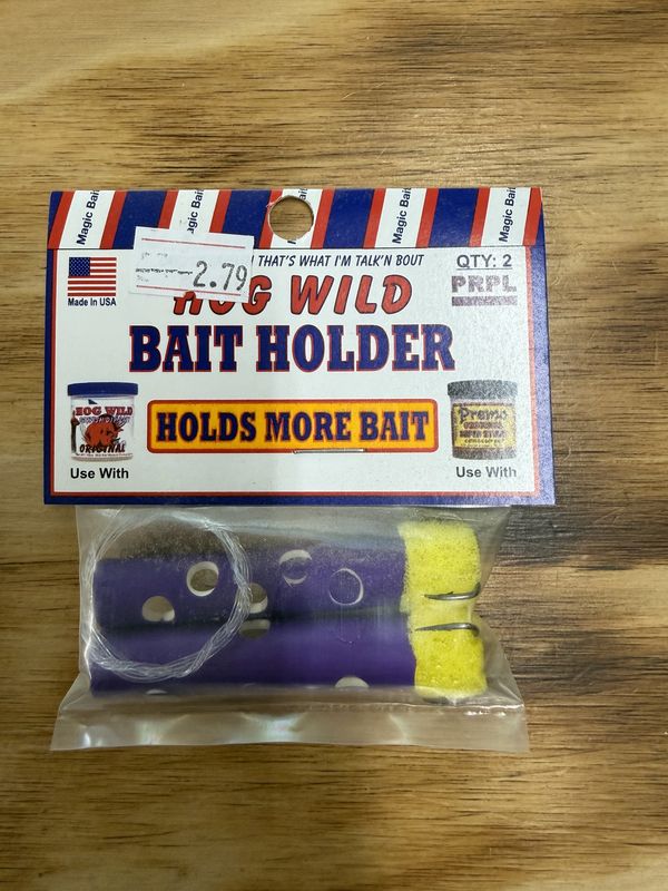 HOG WILD BAIT HOLDER PURPLE 2 PCK